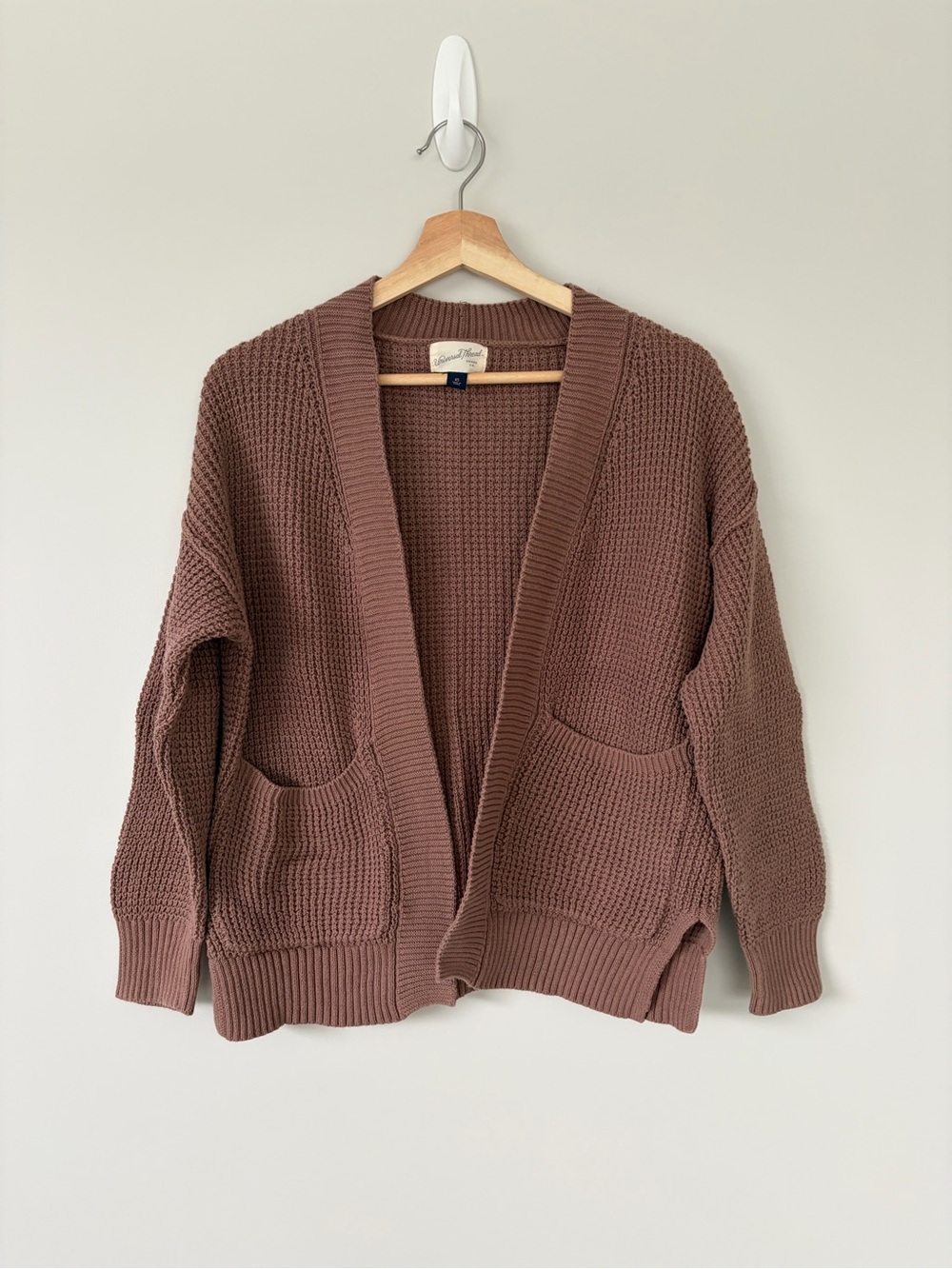 Chunky Open-Front Cardigan Sweater